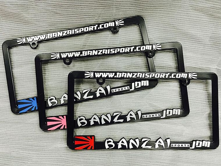 Banzai Sports License Plate Holders